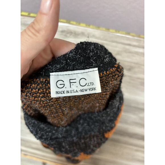 GFC Womens Vintage Sweater Size Small Womens Orange 80's Casual Long Sleeve - Picture 2 of 11